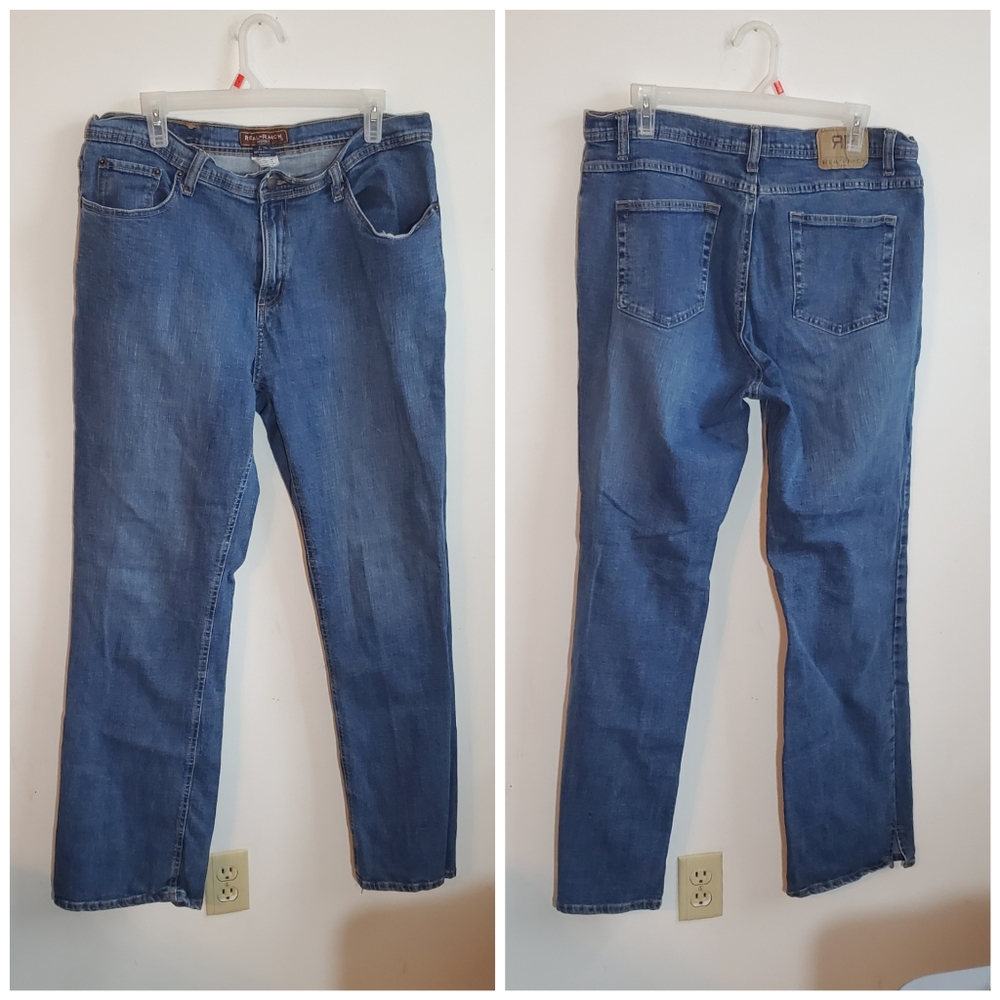 RR Real Ranch Plus Size Blue Jeans Size 18 Long ~ Casual Streetwear Western